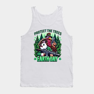 Turkey and Rabbit Showdown Tank Top